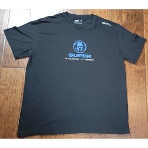 Spartan‎ Men's Beast Race Finisher Black 10 KM 25 Obstacles T-Shirt Size 2XL